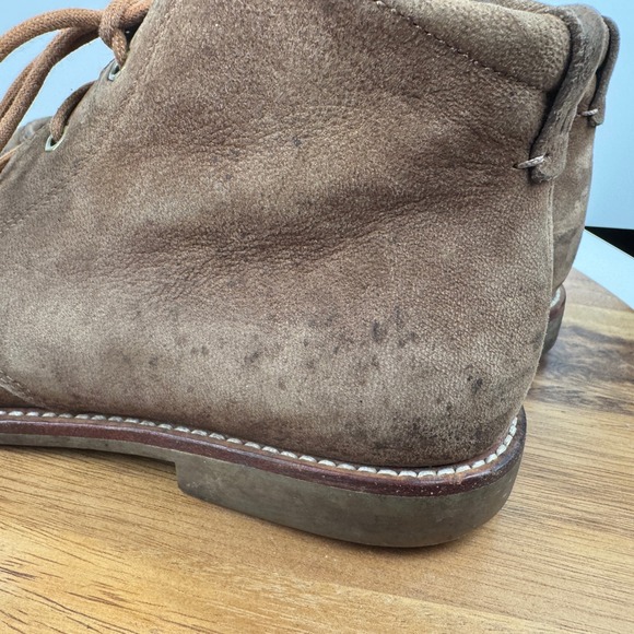 UGG Mens Suede Leather Moc Toe Chukka Ankle Boots 9.5 Casual Lace Up Brown - Picture 11 of 16